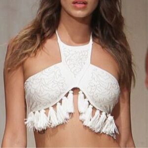 BEACH RIOT - Halter Mini Stud Bikini Top